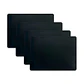 Set 4 Individuales Rectangular Obsidiana - Ediciones de Mesa - Miniatura 1