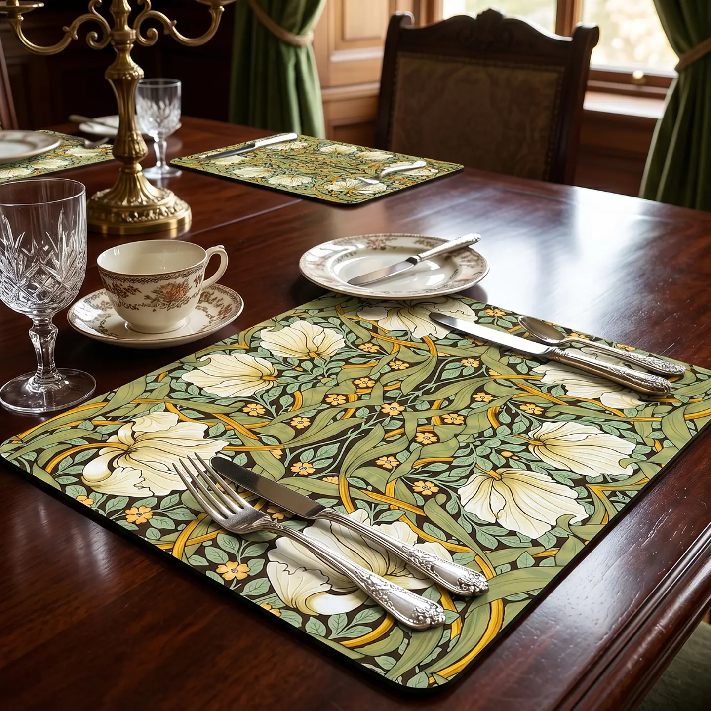 Set 4 Individuales Rectangular Arts & Crafts - Ediciones de Mesa 2