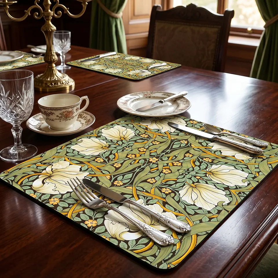 Set 6 Individuales Rectangular Arts & Crafts - Ediciones de Mesa 2