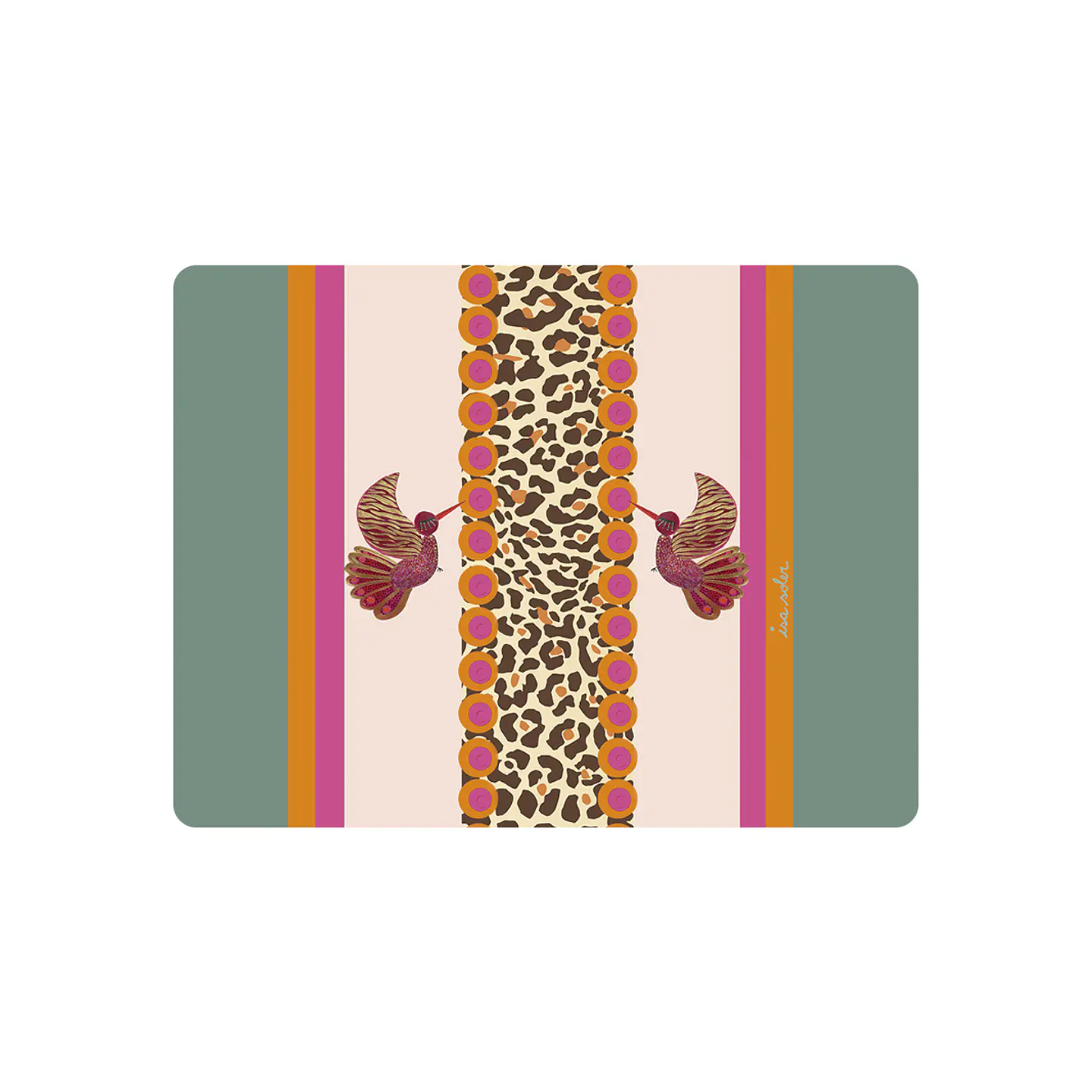 Set 4 Individual pájaros Animal Print 42x32cm 1