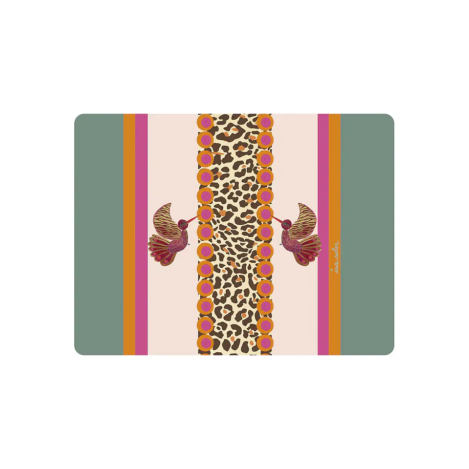 Set 4 Individual pájaros Animal Print 42x32cm 1