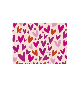 Set 4 Individual Corazones Rosa 42x32cm