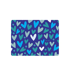 Set 4 Individual Corazones Azules 42x32cm