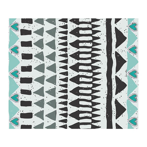 Alfombra Vilinica Triangulos Menta 140x170cm 