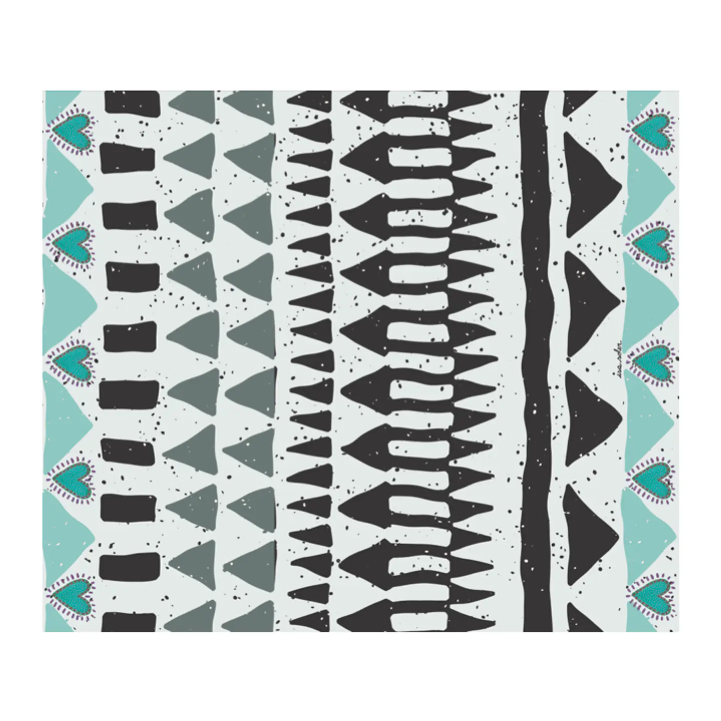 Alfombra Vilinica Triangulos Menta 140x170cm  1