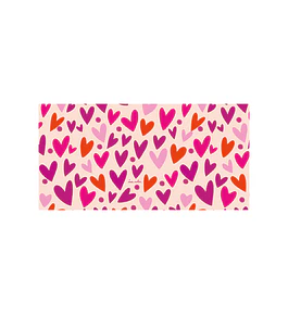 Alfombra Corazones Rosa 70 X 140