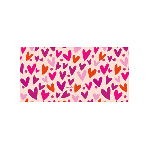 Alfombra Corazones Rosa 70 X 140