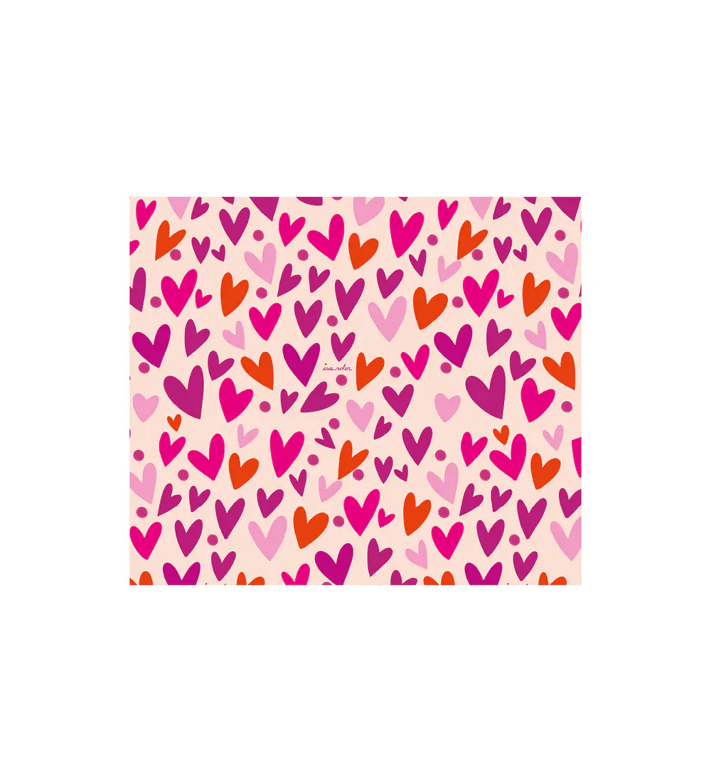 Alfombra Corazones Rosa 140 X 160