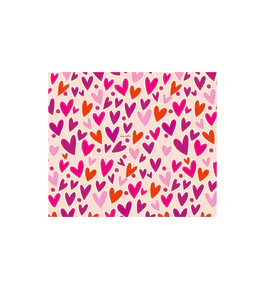 Alfombra Corazones Rosa 140 X 160