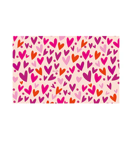 Alfombra Corazones Rosa 140 X 220​