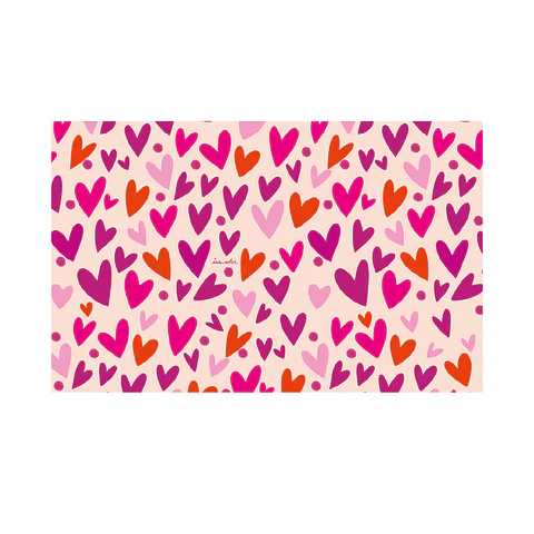 Alfombra Corazones Rosa 140 X 220​