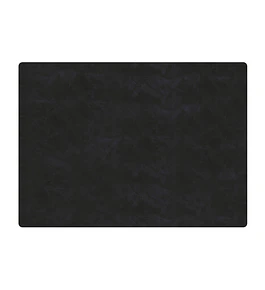 Set 6 Individuales Vegan Leather Negro Rectangular 