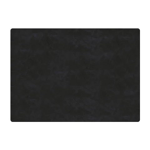 Set 6 Individuales Vegan Leather Negro Rectangular 