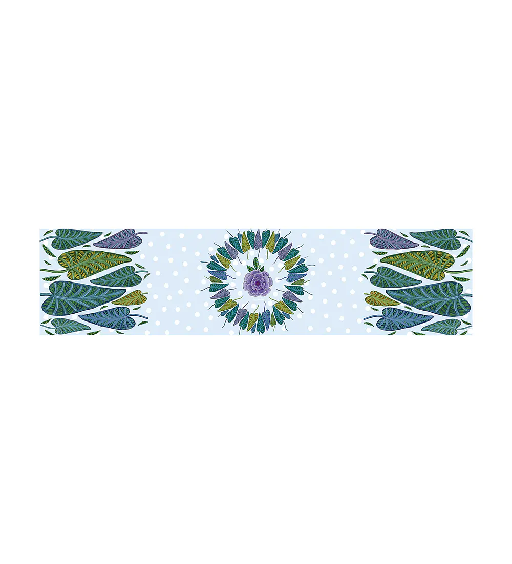 Centro de mesa hojas 150X35CM