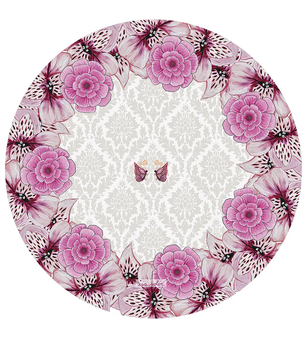 Set 6 PlatoBase flores 37 cm
