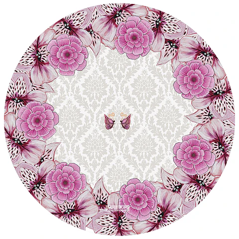 Set 6 PlatoBase flores 37 cm