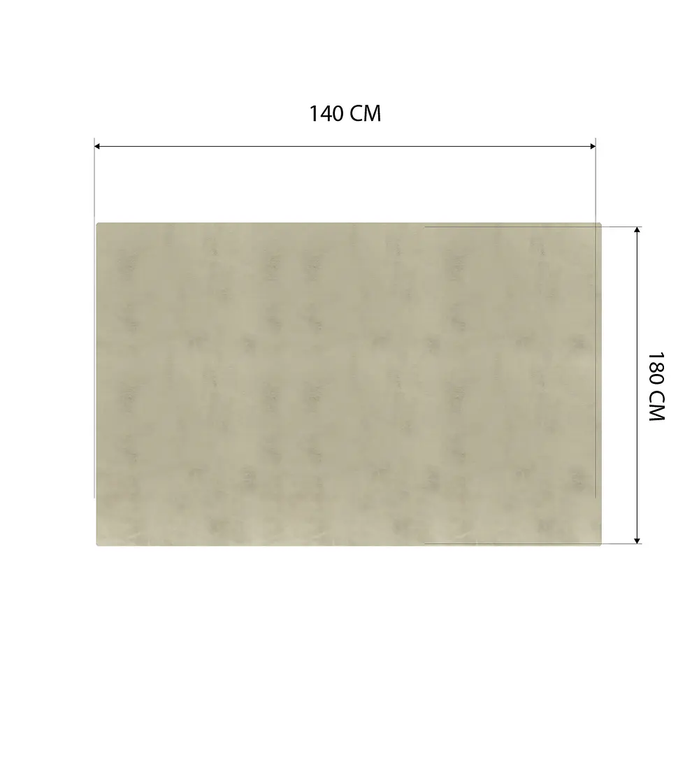 Cubre Mesa Rectangular Beige 140x180 cm — Incluye 6 Posavasos de Regalo