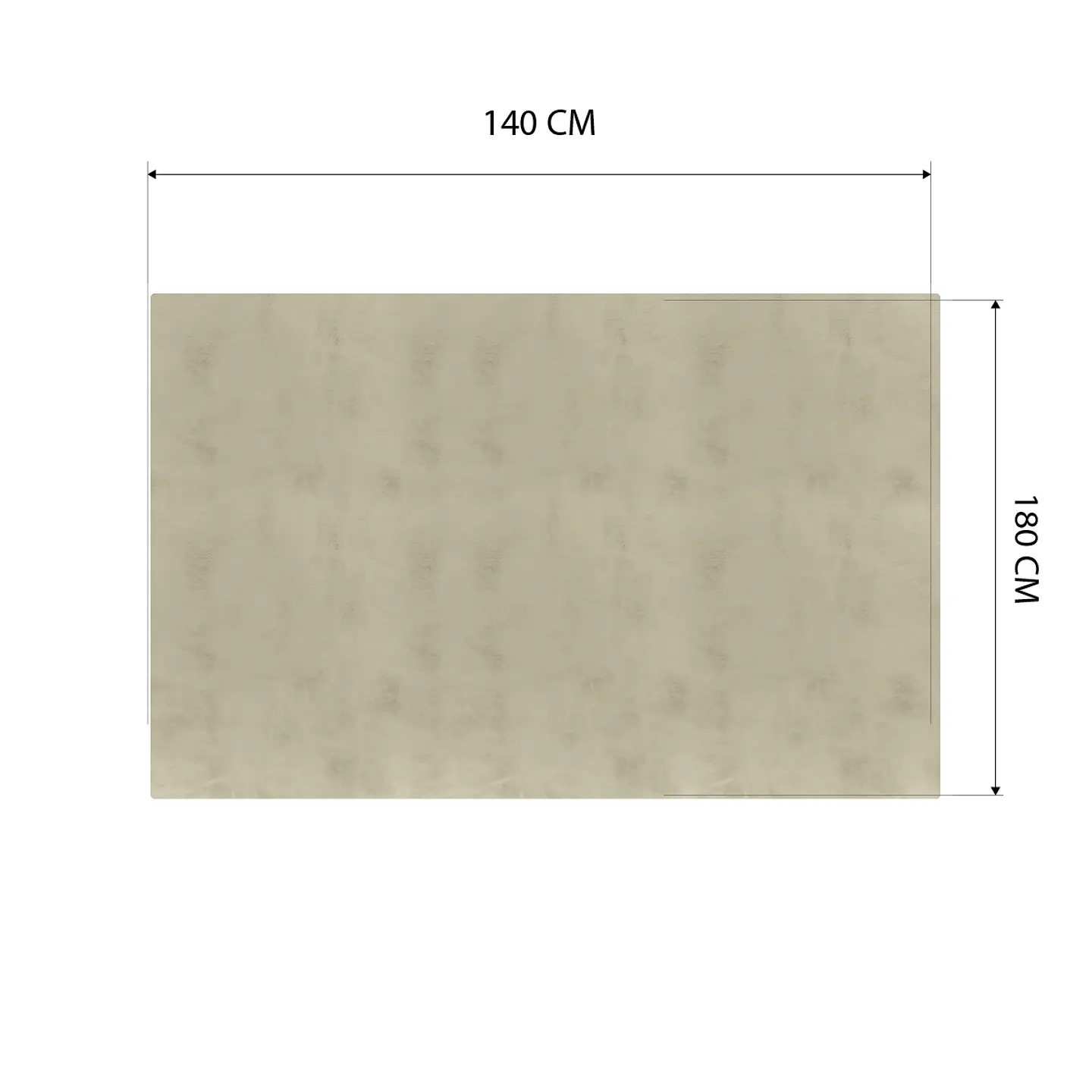 Cubre Mesa Rectangular Beige 140x180 cm — Incluye 6 Posavasos de Regalo 6