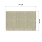 Cubre Mesa Rectangular Beige 140x180 cm — Incluye 6 Posavasos de Regalo - Miniatura 6