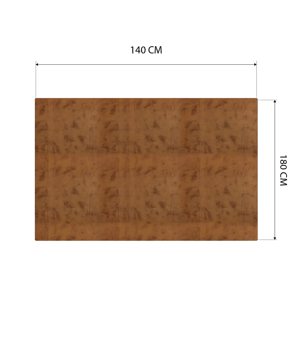 Cubre Mesa Rectangular Caramelo 140x180 cm — Incluye 6 Posavasos de Regalo
