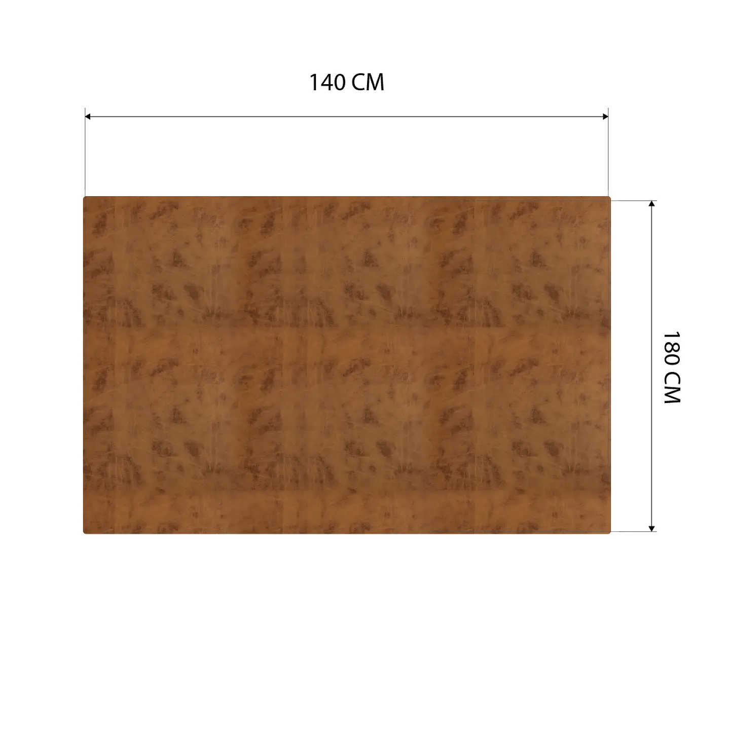 Cubre Mesa Rectangular Caramelo 140x180 cm — Incluye 6 Posavasos de Regalo 6