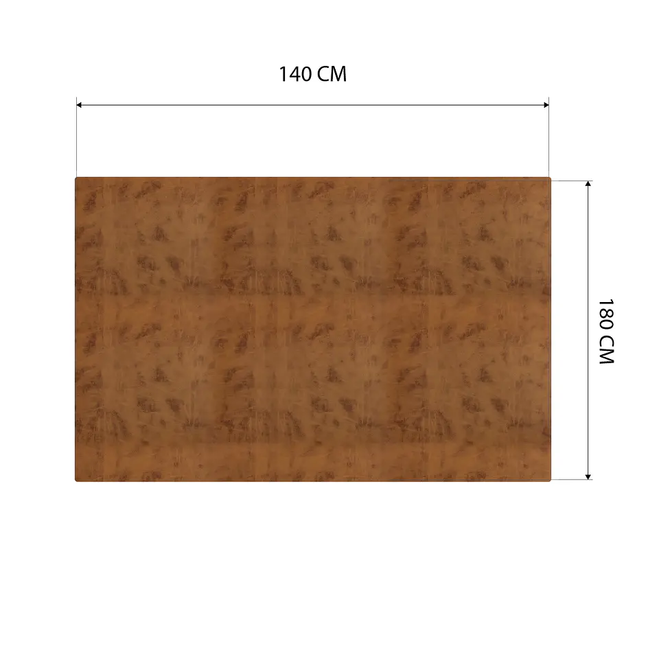 Cubre Mesa Rectangular Caramelo 140x180 cm — Incluye 6 Posavasos de Regalo 6