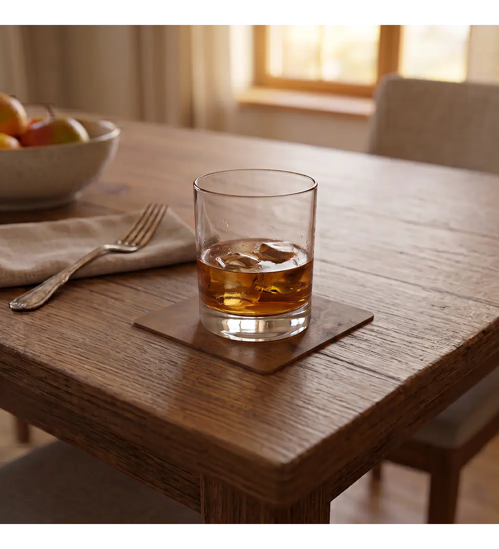 Cubre Mesa Rectangular Caramelo 140x180 cm — Incluye 6 Posavasos de Regalo