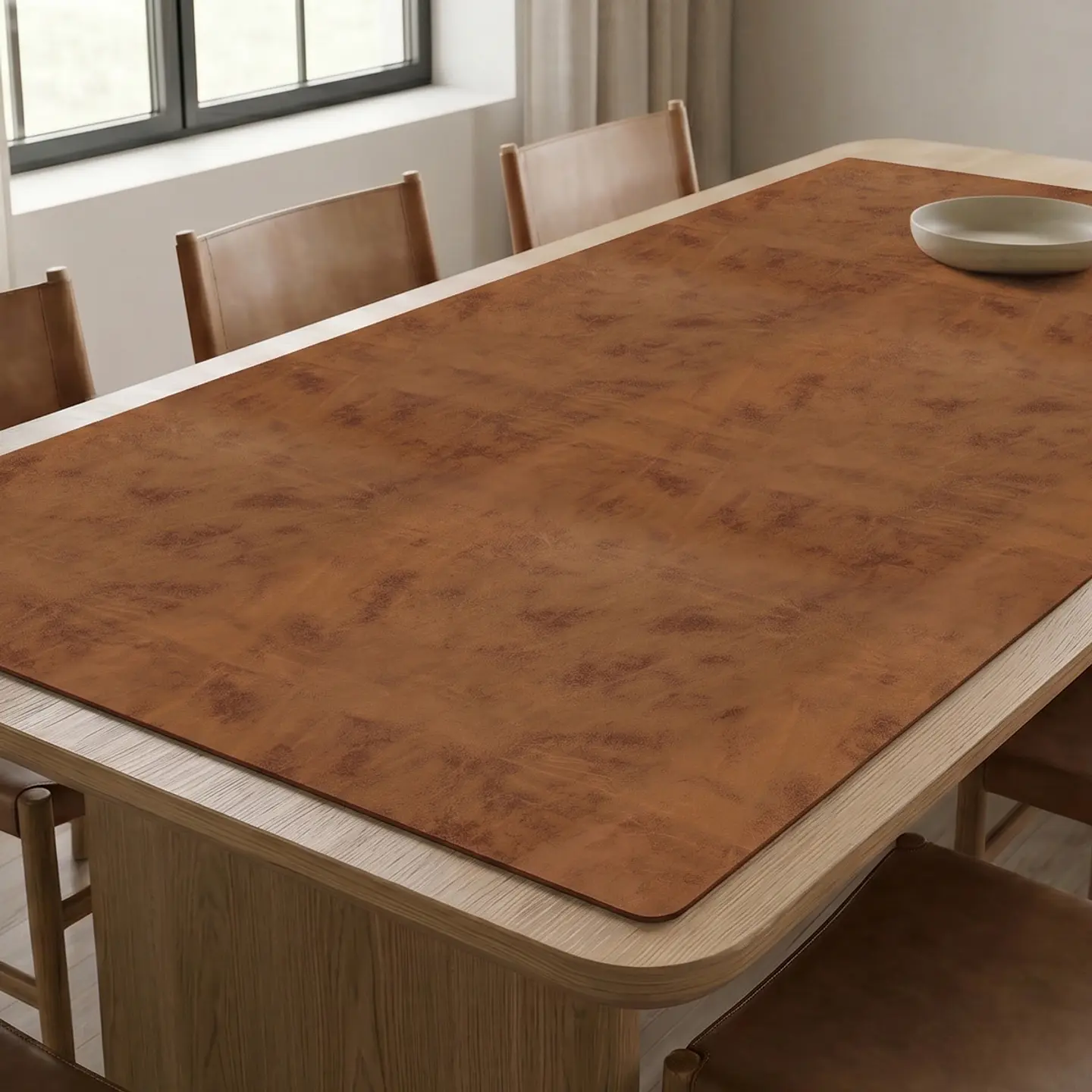 Cubre Mesa Rectangular Caramelo 140x180 cm — Incluye 6 Posavasos de Regalo 1