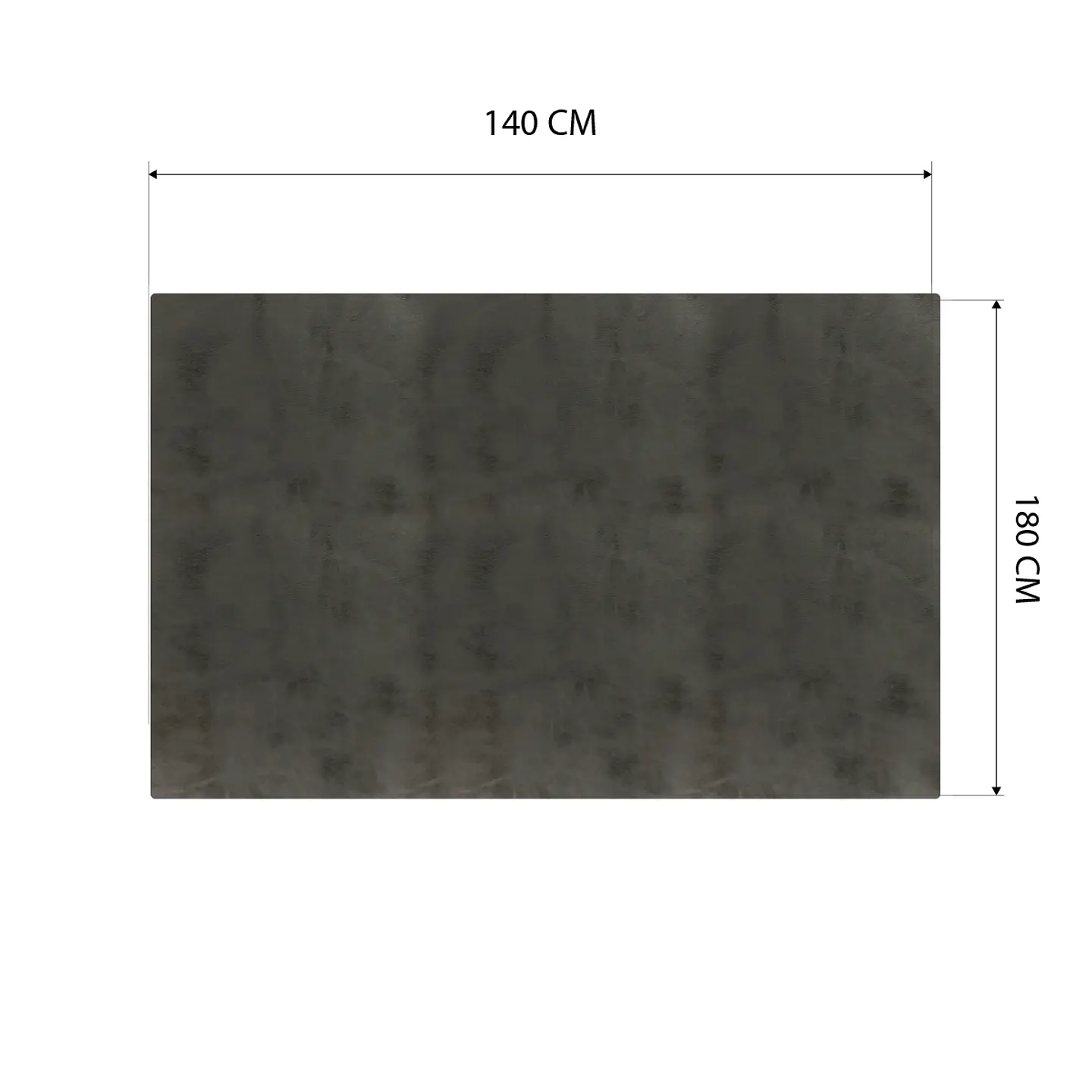 Cubre Mesa Rectangular Gris 140x180 cm — Incluye 6 Posavasos de Regalo 6