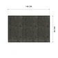 Cubre Mesa Rectangular Gris 140x180 cm — Incluye 6 Posavasos de Regalo - Miniatura 6