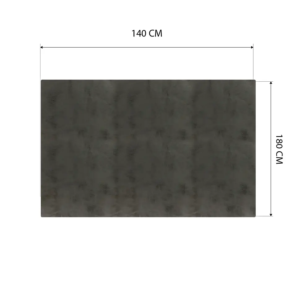Cubre Mesa Rectangular Gris 140x180 cm — Incluye 6 Posavasos de Regalo 6