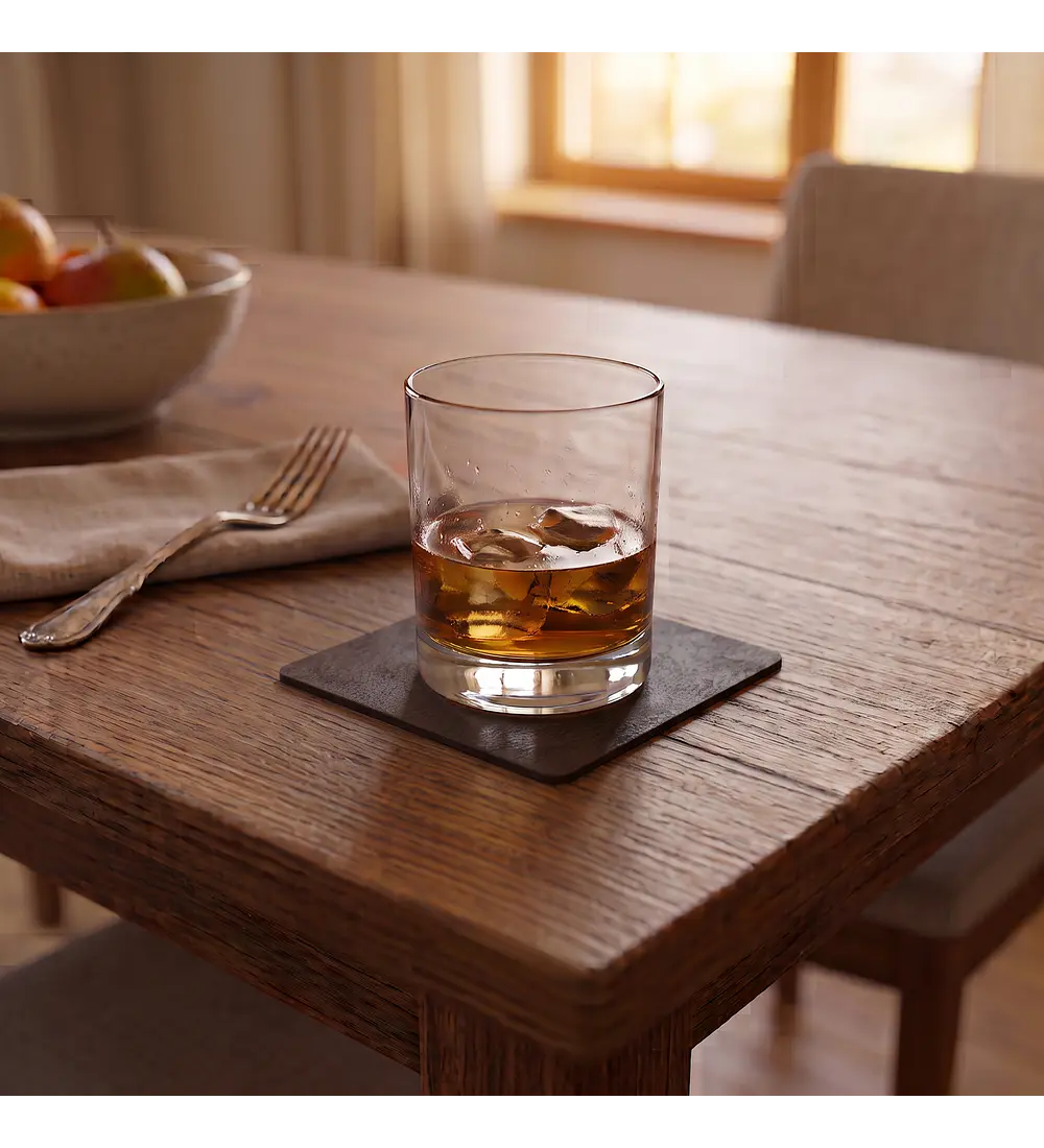 Cubre Mesa Rectangular Café 140x180 cm — Incluye 6 Posavasos de Regalo