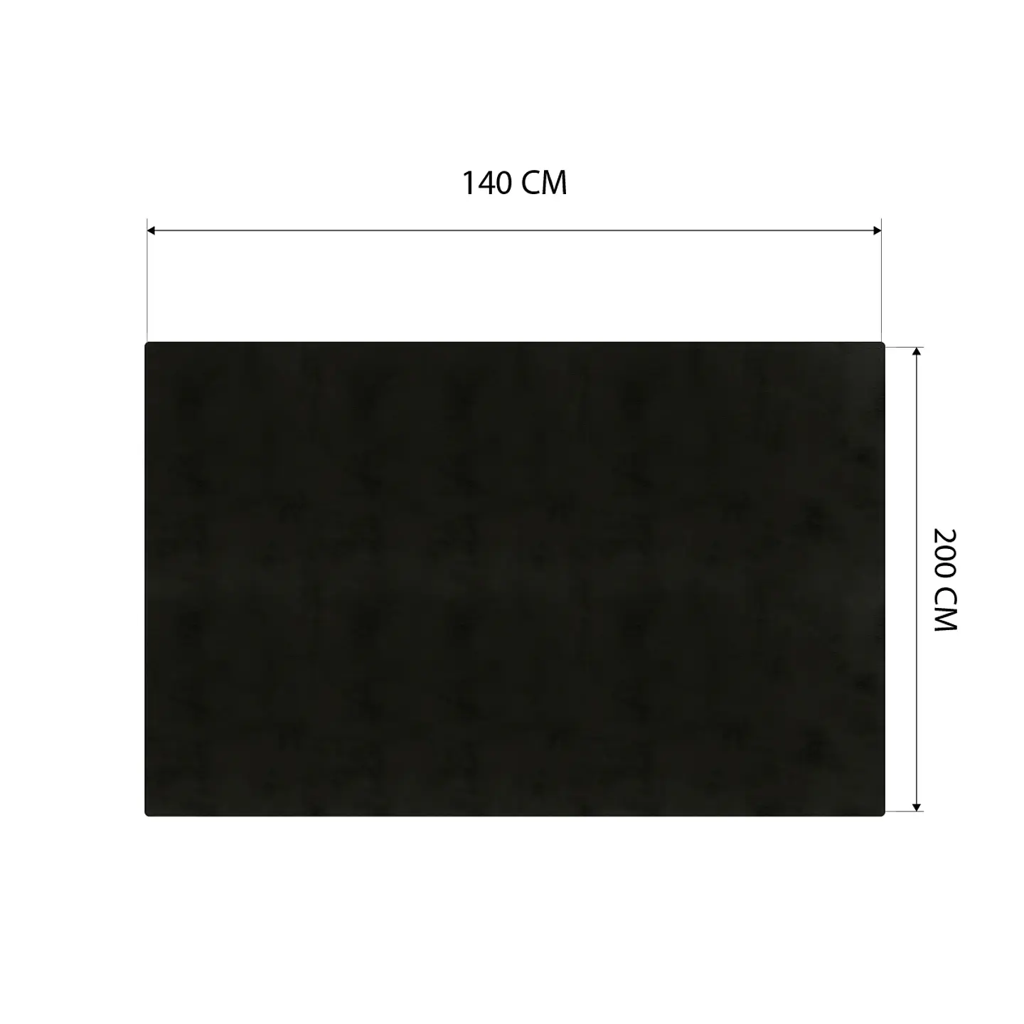 Cubre Mesa Rectangular Negro 140x200 cm — Incluye 6 Posavasos de Regalo 5