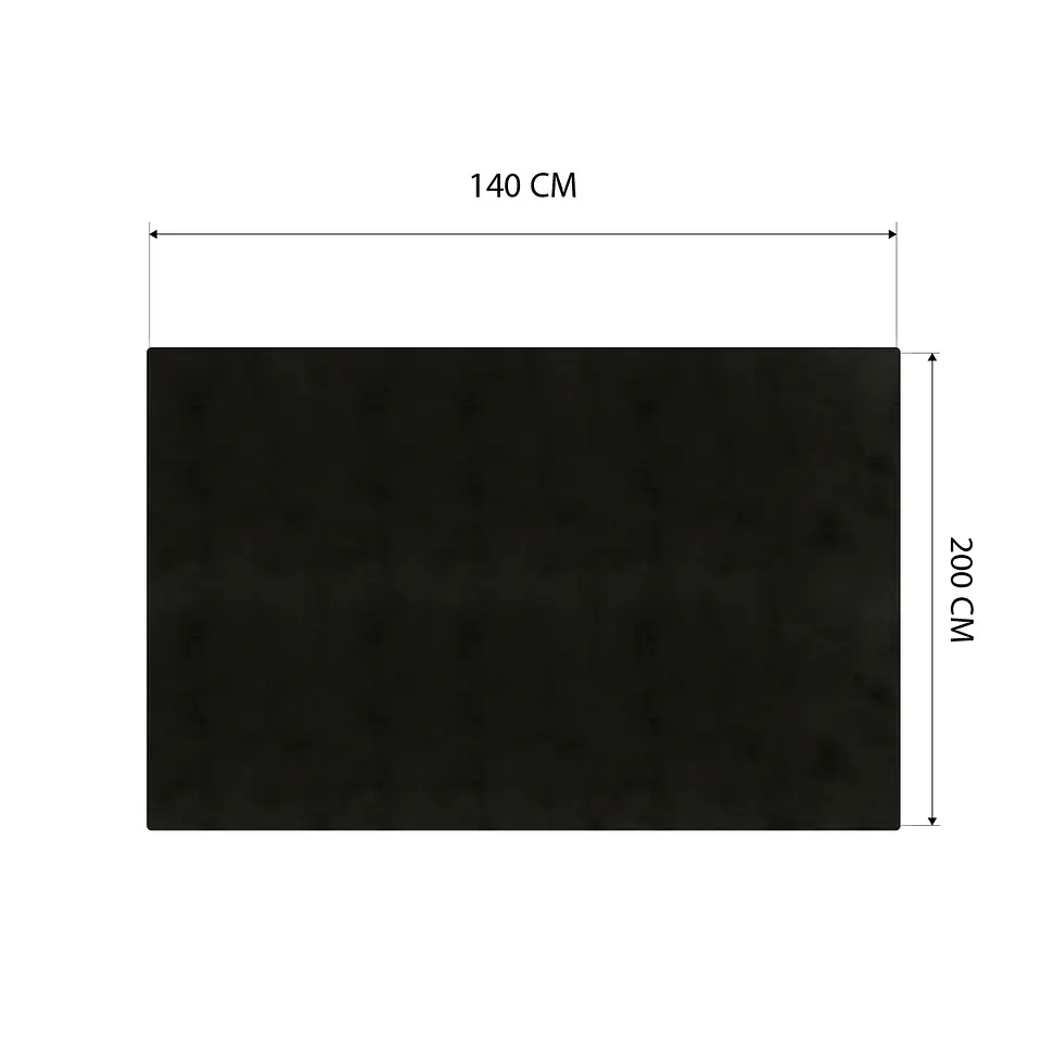 Cubre Mesa Rectangular Negro 140x200 cm — Incluye 6 Posavasos de Regalo 5