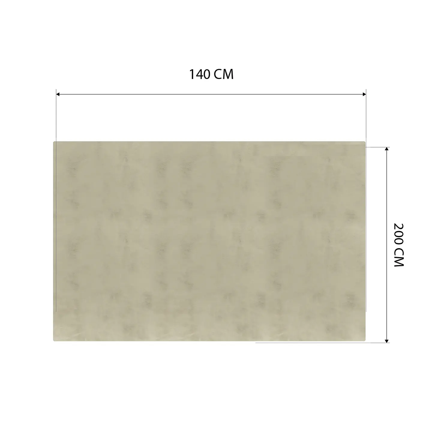 Cubre Mesa Rectangular Beige 140x200 cm — Incluye 6 Posavasos de Regalo 6
