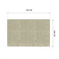 Cubre Mesa Rectangular Beige 140x200 cm — Incluye 6 Posavasos de Regalo - Miniatura 6