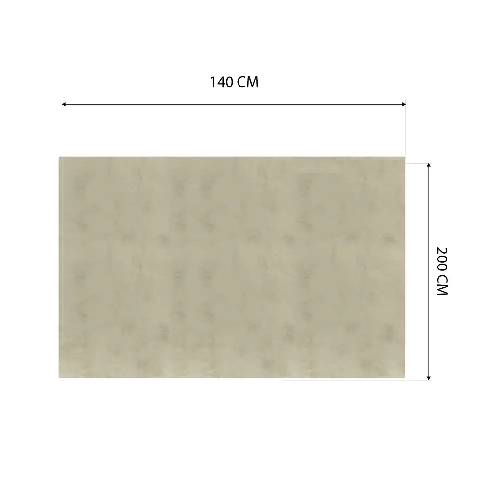 Cubre Mesa Rectangular Beige 140x200 cm — Incluye 6 Posavasos de Regalo 6
