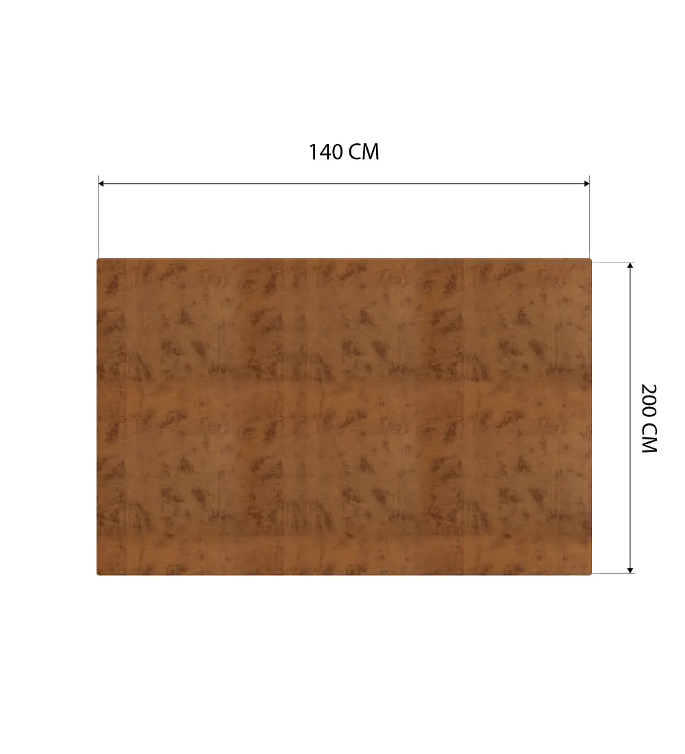Cubre Mesa Rectangular Caramelo 140x200 cm — Incluye 6 Posavasos de Regalo