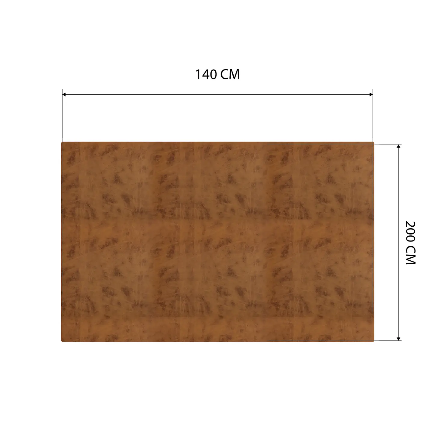 Cubre Mesa Rectangular Caramelo 140x200 cm — Incluye 6 Posavasos de Regalo 6