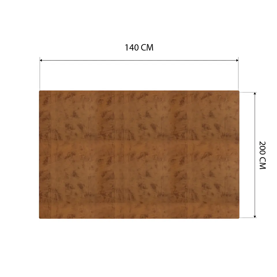 Cubre Mesa Rectangular Caramelo 140x200 cm — Incluye 6 Posavasos de Regalo 6