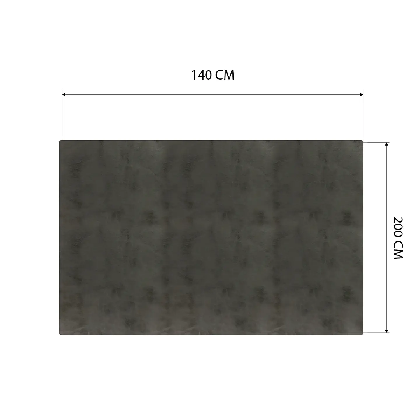 Cubre Mesa Rectangular Gris 140x200 cm — Incluye 6 Posavasos de Regalo 6