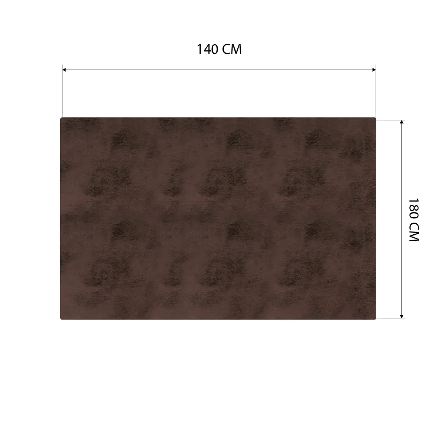 Cubre Mesa Rectangular Café 140x200 cm — Incluye 6 Posavasos de Regalo 6