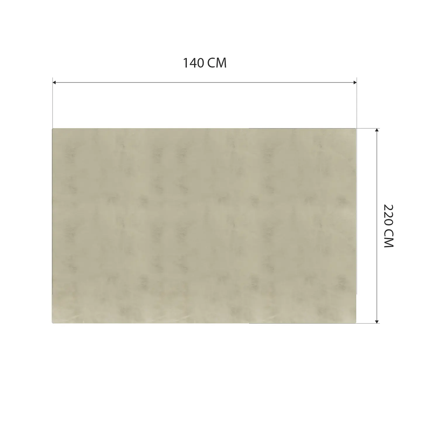 Cubre Mesa Rectangular Beige 140x220 cm — Incluye 6 Posavasos de Regalo 6