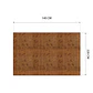 Cubre Mesa Rectangular Caramelo 140x220 cm — Incluye 6 Posavasos de Regalo - Miniatura 6