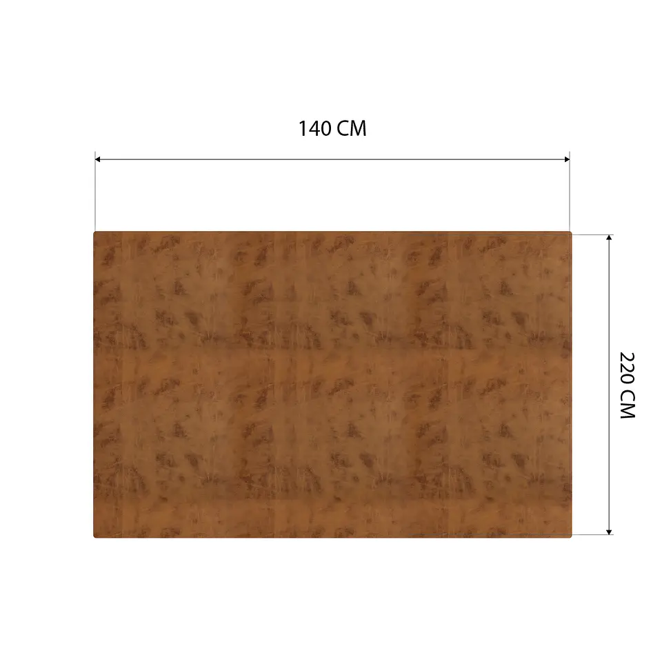 Cubre Mesa Rectangular Caramelo 140x220 cm — Incluye 6 Posavasos de Regalo 6