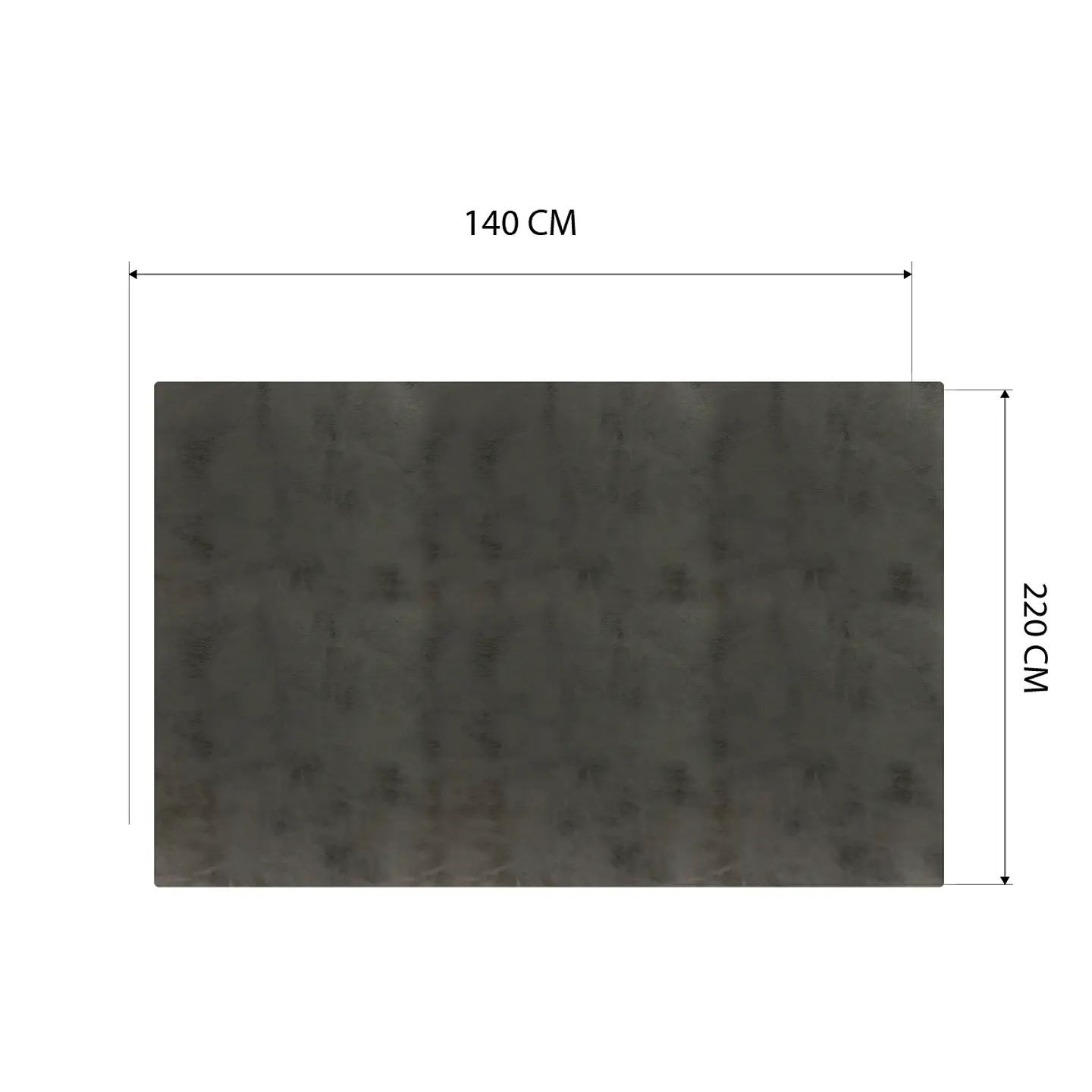Cubre Mesa Rectangular Gris 140x220 cm — Incluye 6 Posavasos de Regalo 6