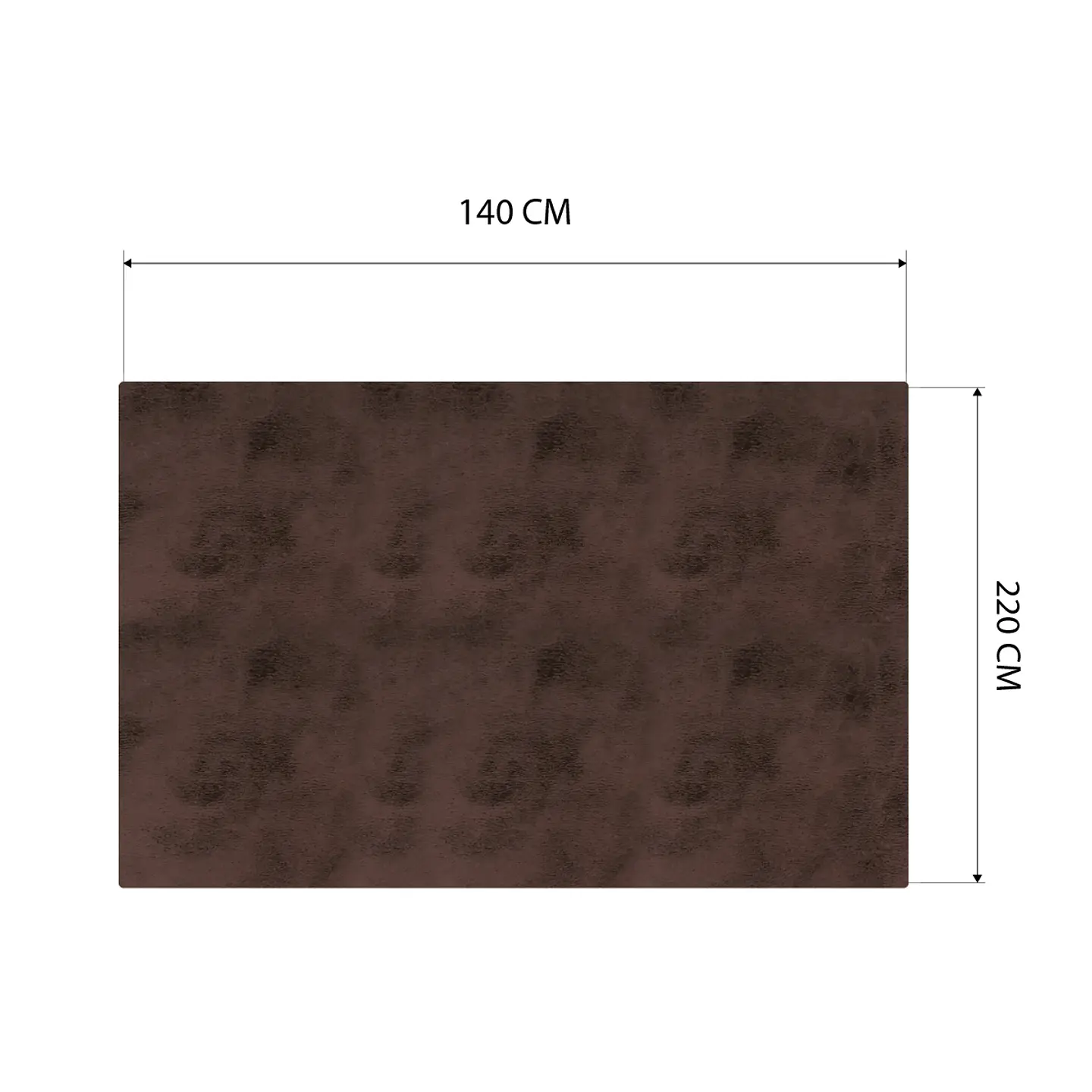 Cubre Mesa Rectangular Café 140x220 cm — Incluye 6 Posavasos de Regalo 6