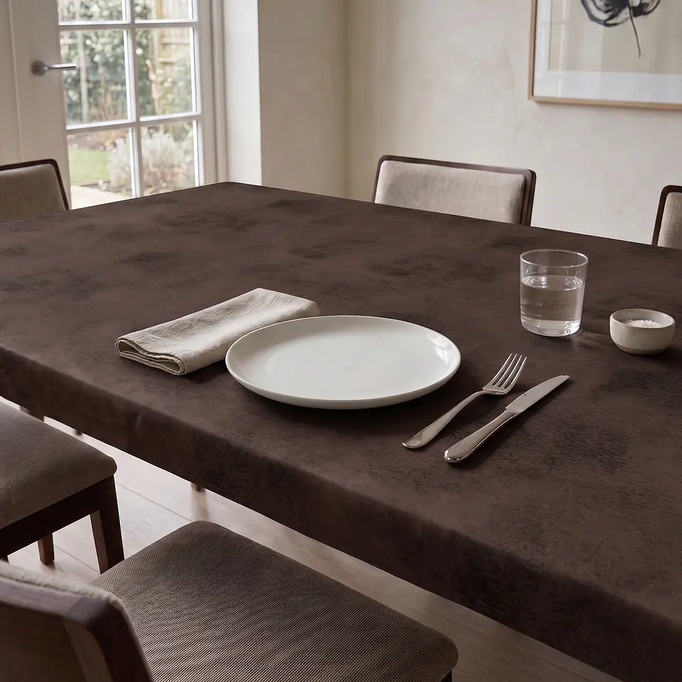 Cubre Mesa Rectangular Café 140x220 cm — Incluye 6 Posavasos de Regalo 9