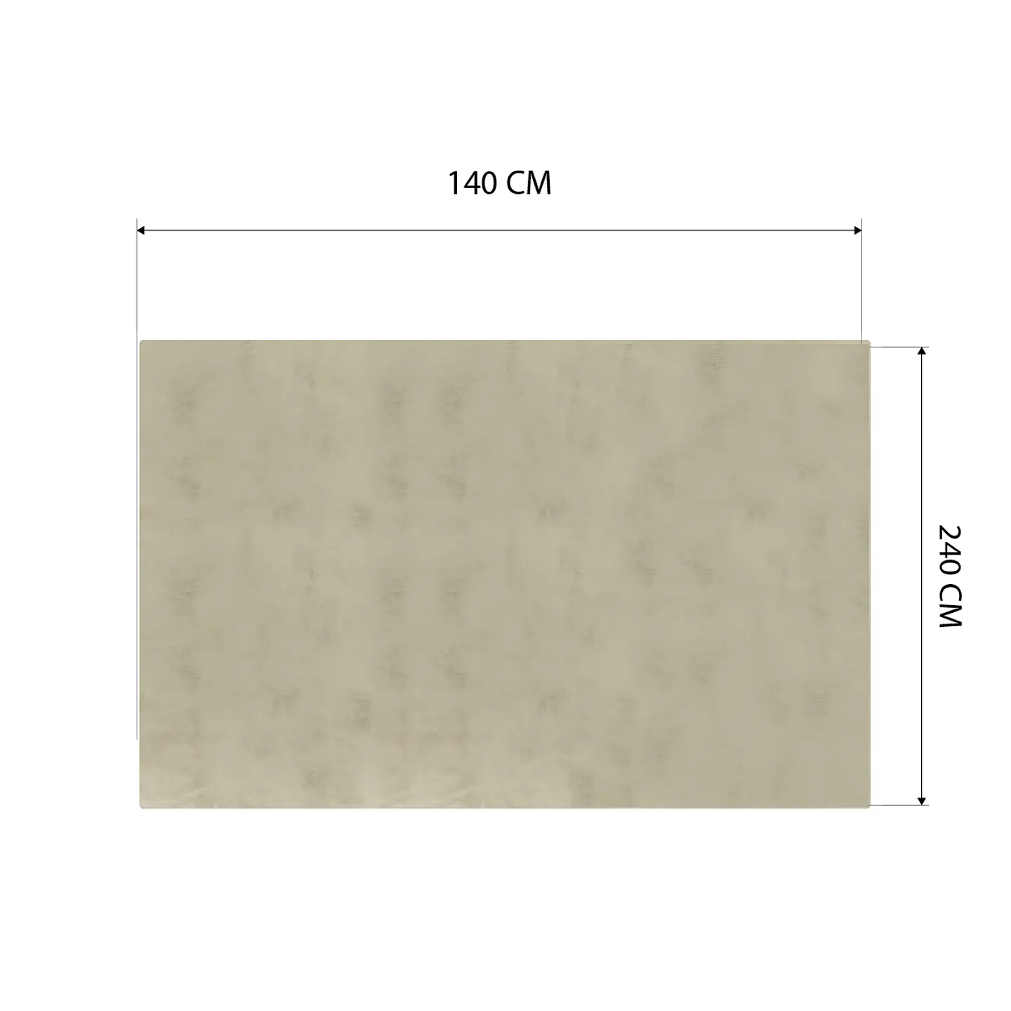 Cubre Mesa Rectangular Beige 140x240 cm — Incluye 6 Posavasos de Regalo 6