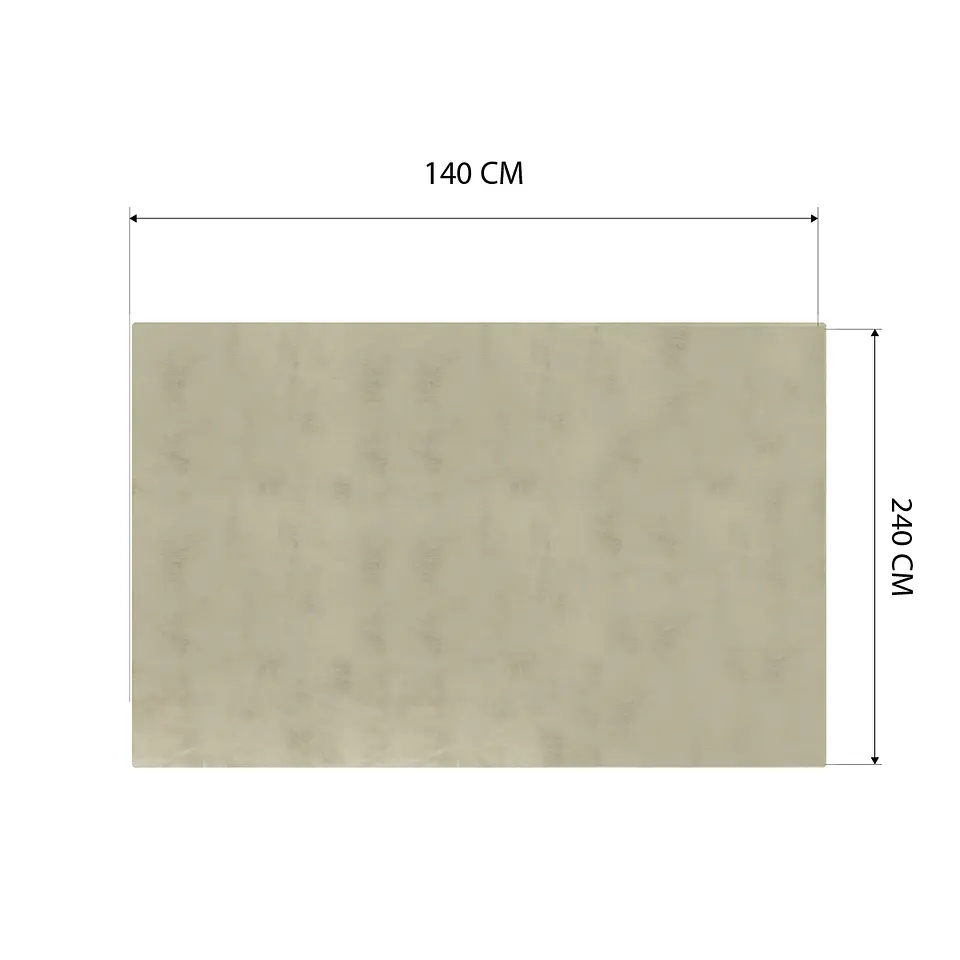 Cubre Mesa Rectangular Beige 140x240 cm — Incluye 6 Posavasos de Regalo 6